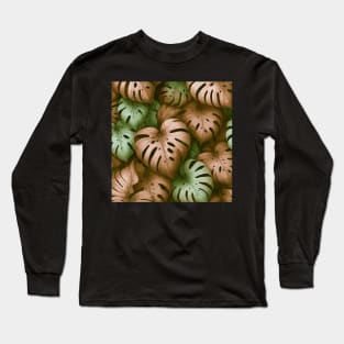 Monstera Tropical Leaves Long Sleeve T-Shirt